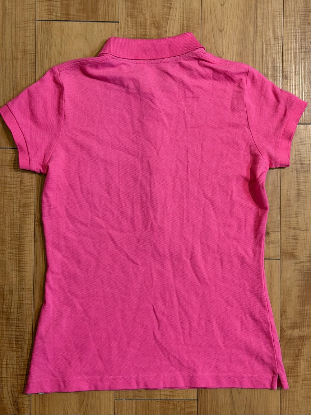 Lilly Pulitzer Pink Pima Cotton Polo Shirt Palm Tree Logo M - Picture 9 of 10